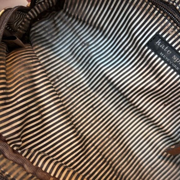 Kate Spade Striped Travel Cosmetic Case Pouch Clutch - Picture 14 of 16